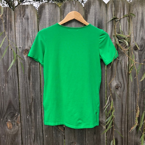 Michael Kors Green Zip Shoulder Tee ❤️ - Picture 6 of 6